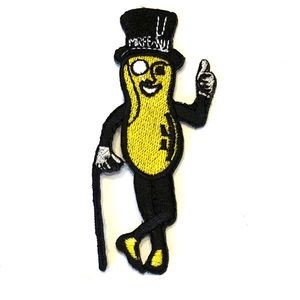 MR PEANUT Embroidered Iron-On Patch 4/"
